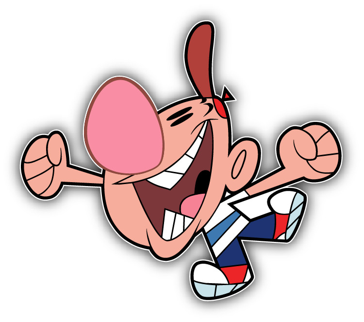 Grim Adventures Billy Happy Cartoon Car Bumper Sticker Decal 5 »x 4 »
