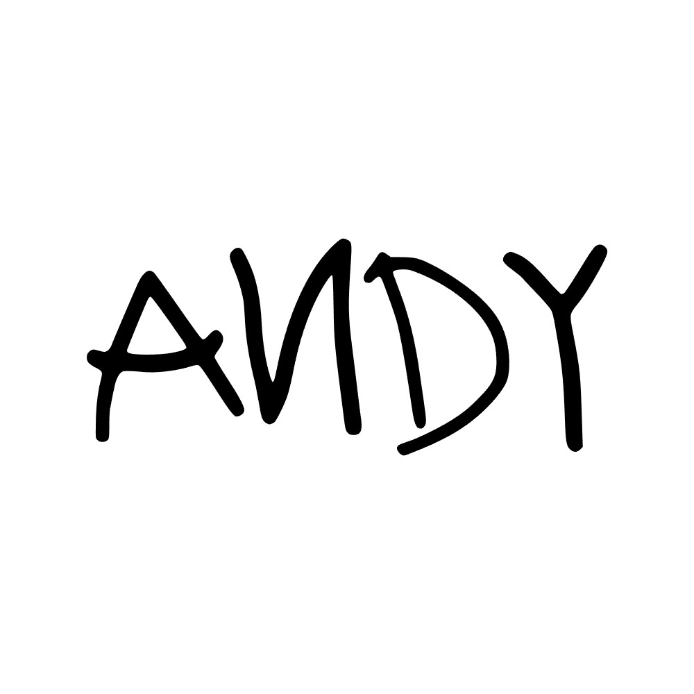 Disney Toy Story ANDY Permanent Sticker Decal Oracal 651 Woody Buzz Lightyear 3&Prime;