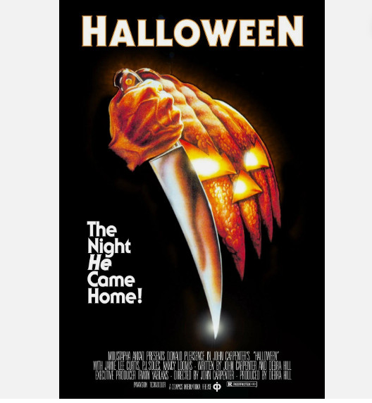 1978 Halloween Movie Poster Michael Myers Laurie Strode Castle