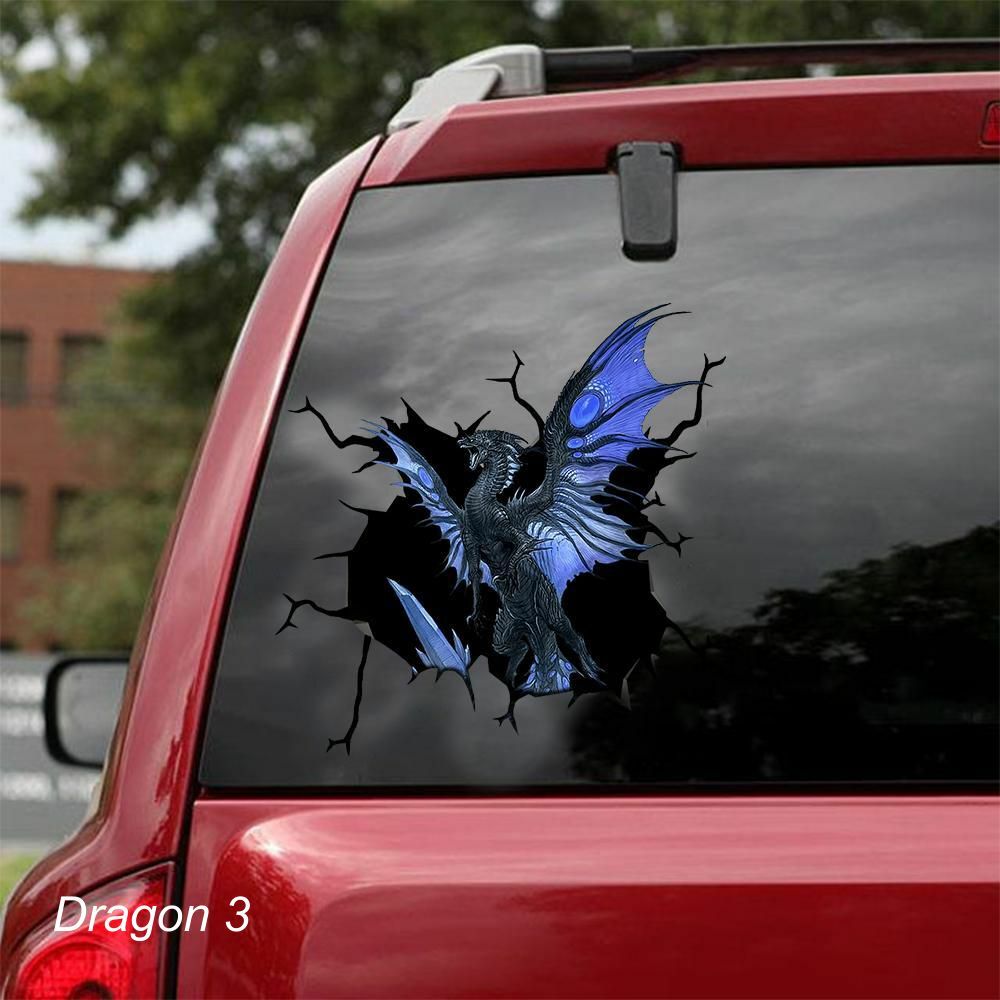 LARGE-SIZED CAR DECALS – DRAGON – 3 CHOICES