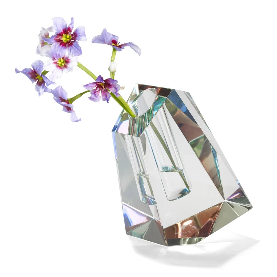 Regenbogen Irregular Vase by Fundamental Berlin–Crystal Glass – Modern Art Vase