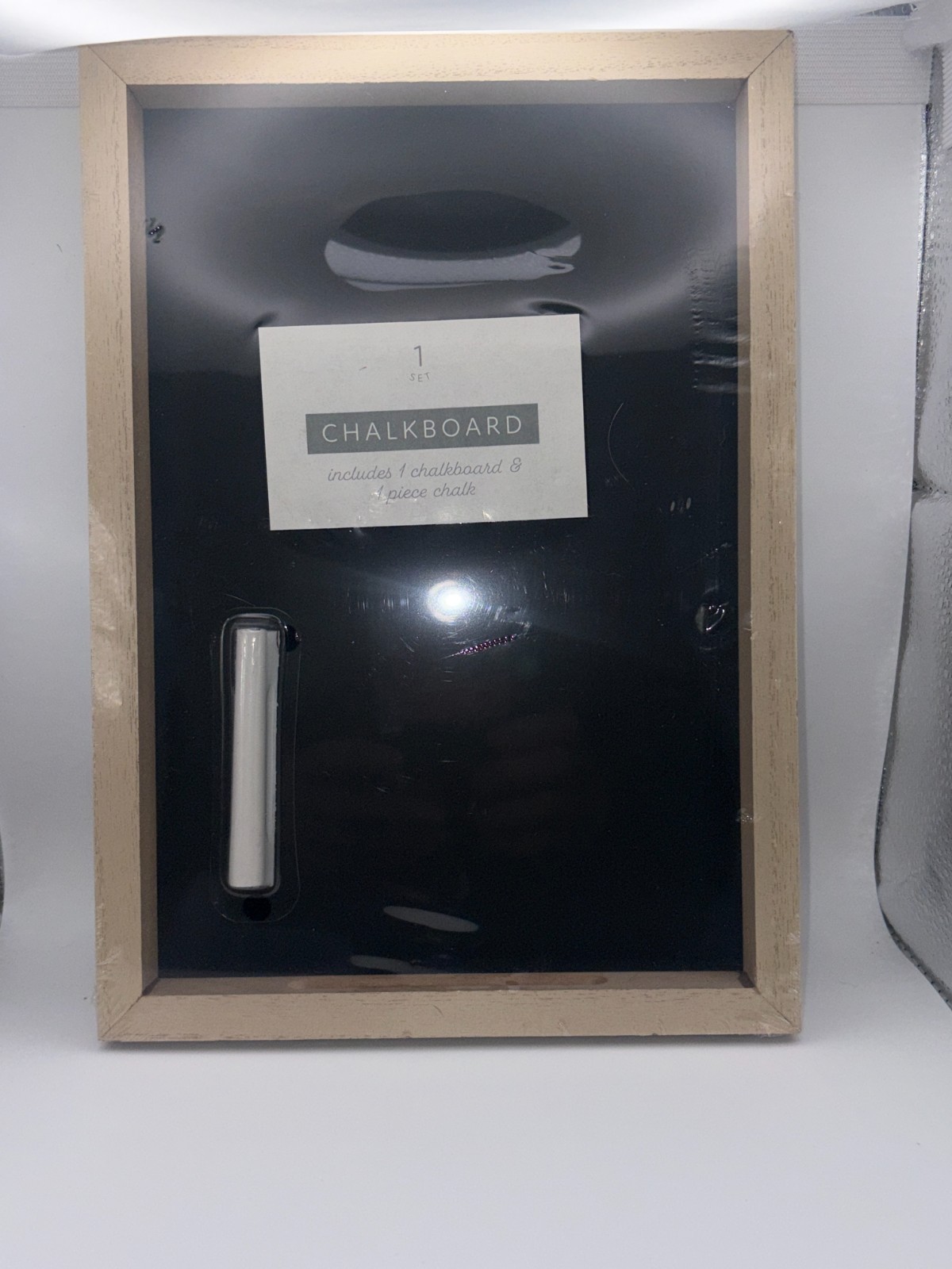 Basic Wood Framed Chalkboard to Decorate Includes Chalk