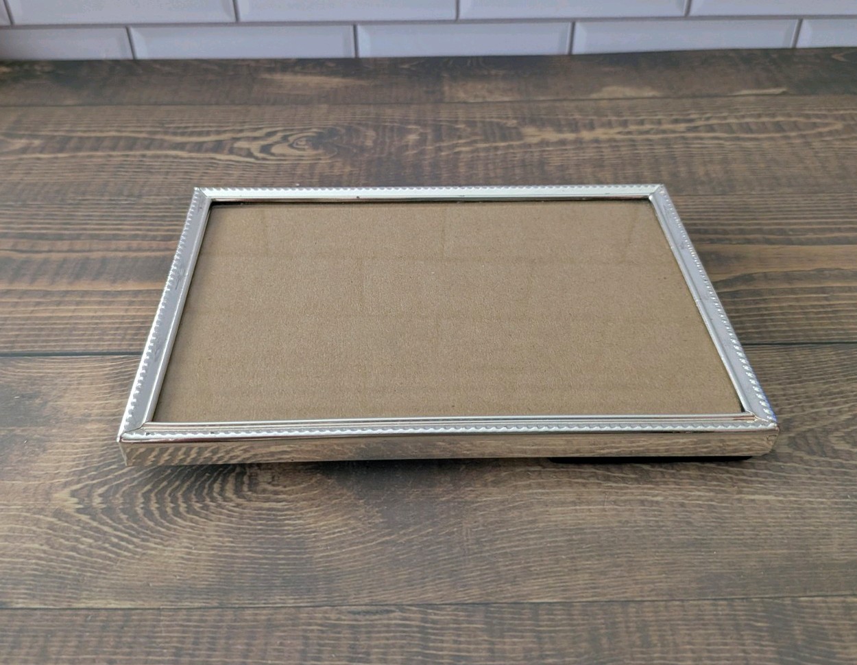 Vintage ECCOLO silver beaded edge picture frame vertical or horizontal