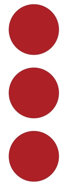 3&Prime; Red Round Label Dots Stickers Color Coding Inventory 3 Inch Dot