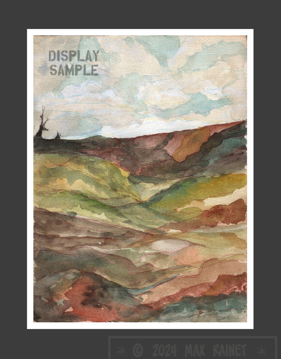 Old Trees Overlook a Lush Ventura Valley 2014 C Peterson * Frame Worthy Art !