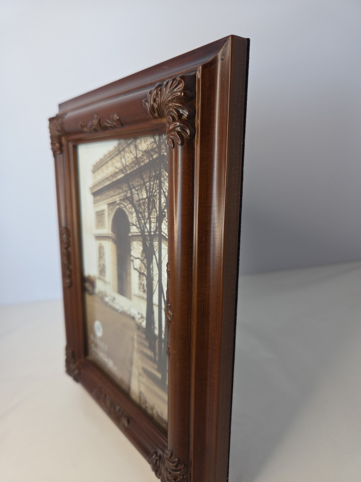 Vintage Burnes of Boston Dark Cherry Wood Picture Frame for 5&Prime; X 7&Prime; Photo NEW