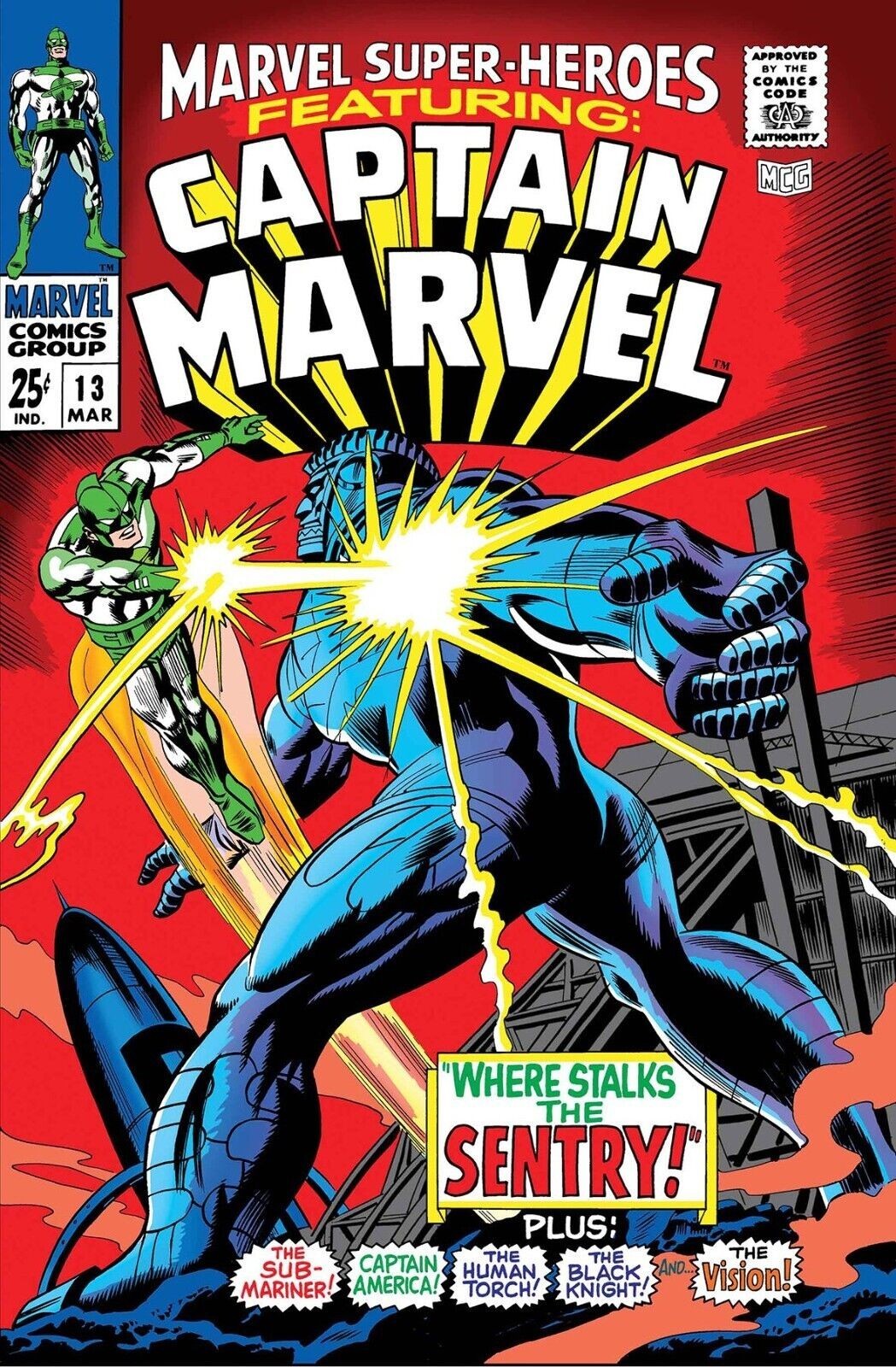MARVEL SUPER-HEROES #13 COMIC BOOK COVER Poster print 11&Prime;x17&Prime; home decor