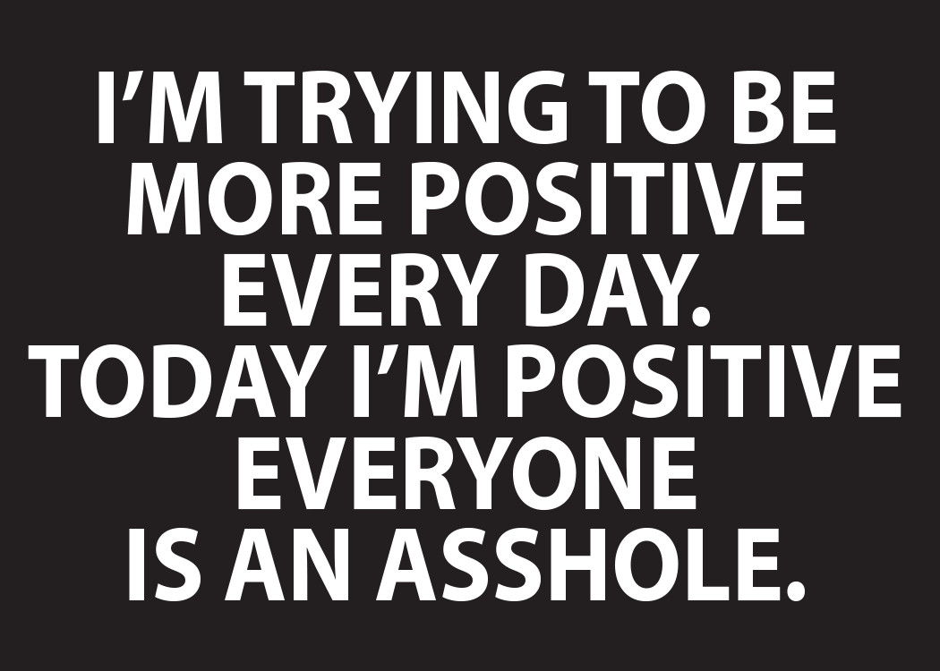 TRYING TO BE POSITIVE Fridge Magnet Kitchen Home Decor – 3.5&Prime; x 2.5&Prime; Made in USA
