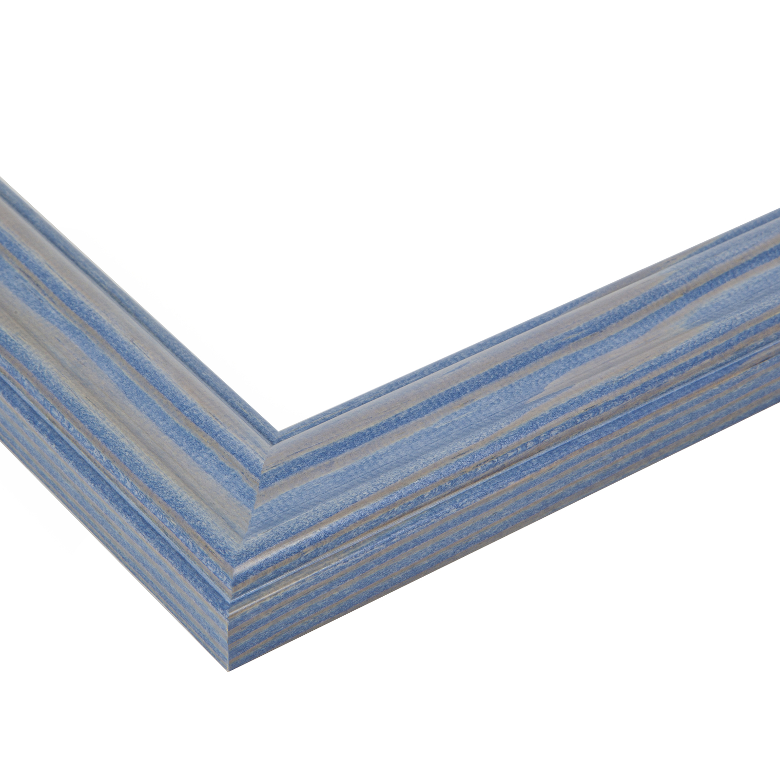 ArtToFrames Custom Picture Poster Frame Blue Deep Periwinkle 1.5&Prime; Wide Wood
