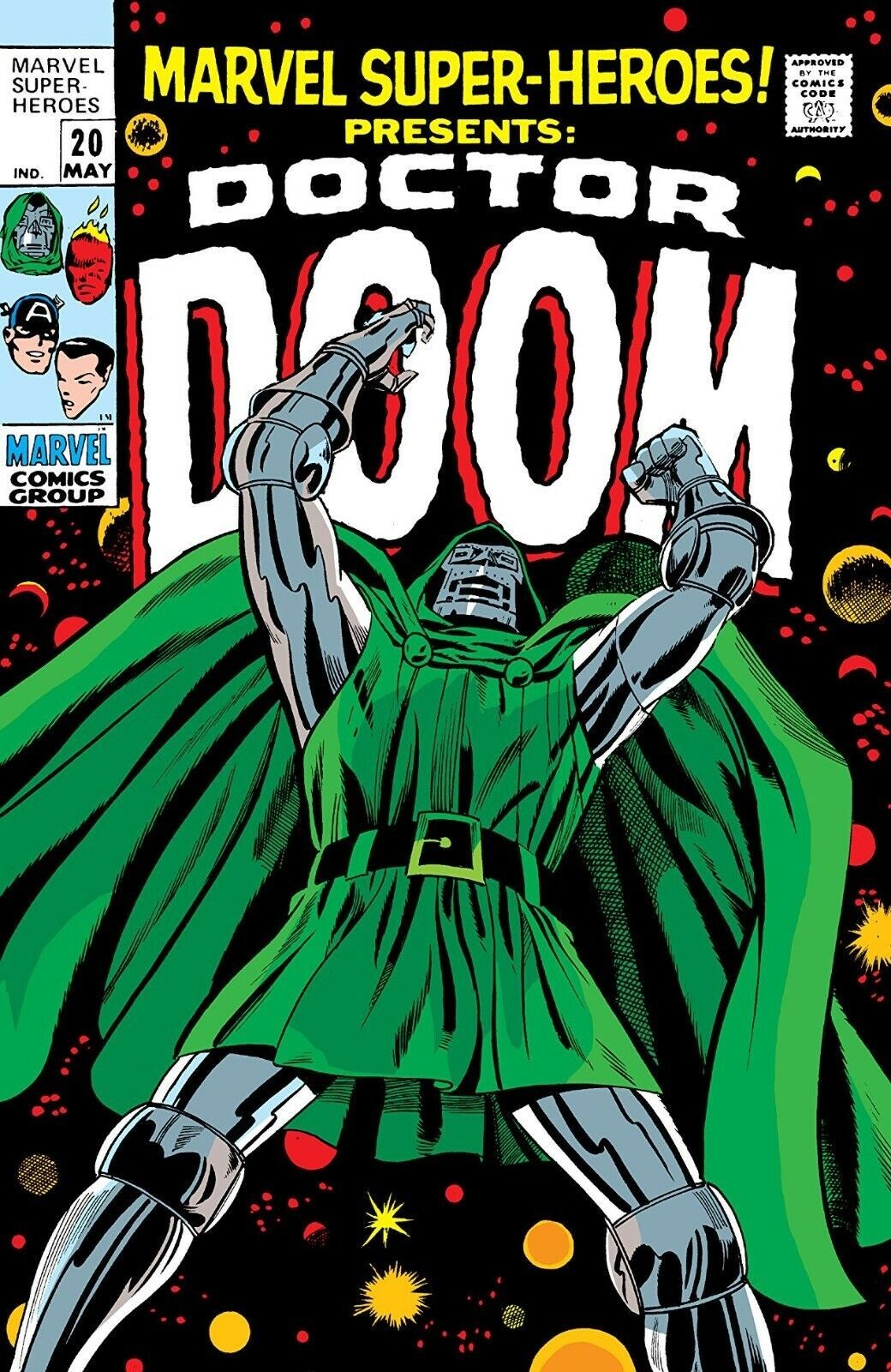MARVEL SUPER-HEROES #20 COMIC BOOK COVER GLOSSY Poster print 16&Prime;x24&Prime; home decor
