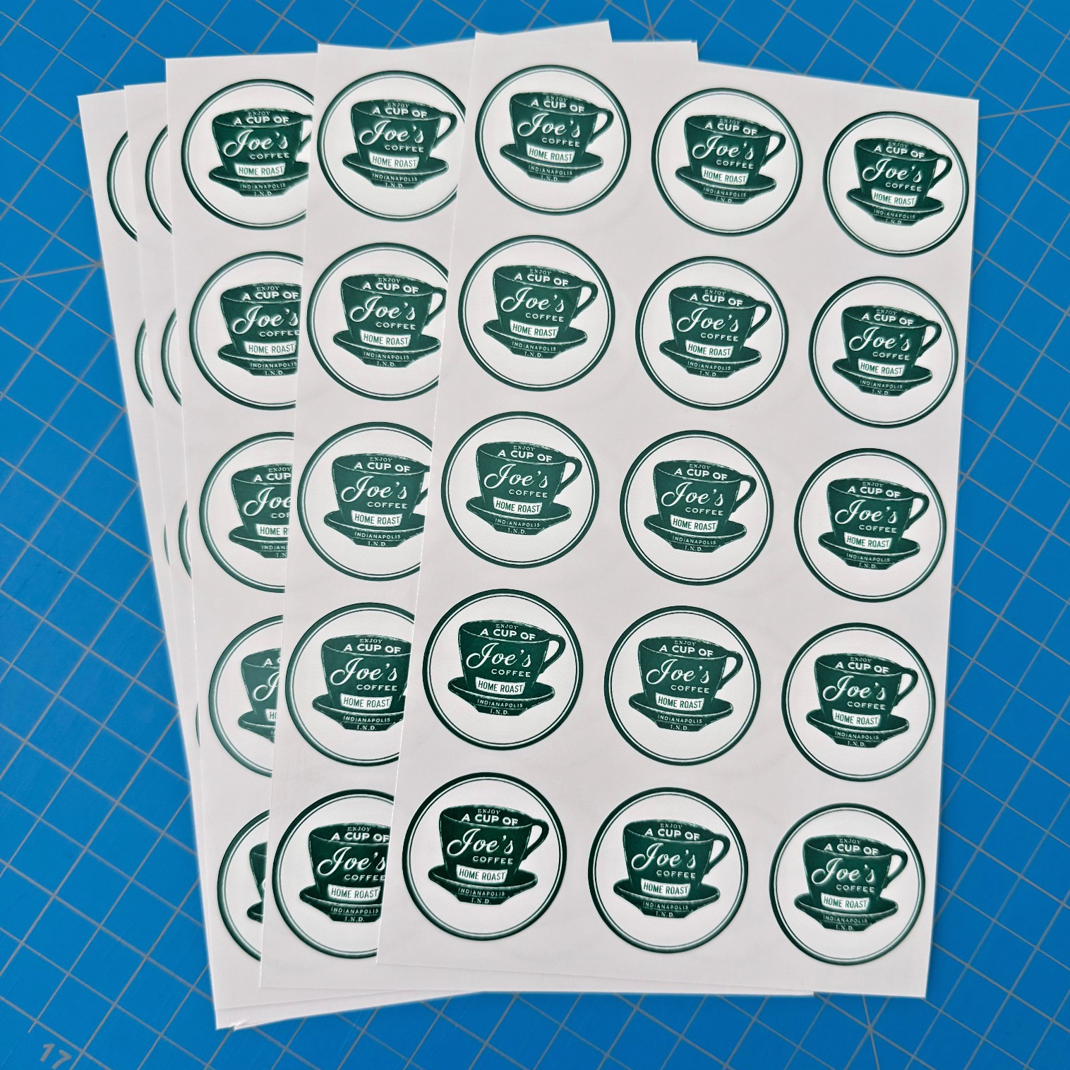Bulk Custom Laminated Vinyl Stickers – Gloss Printed Multiple Sizes MTO