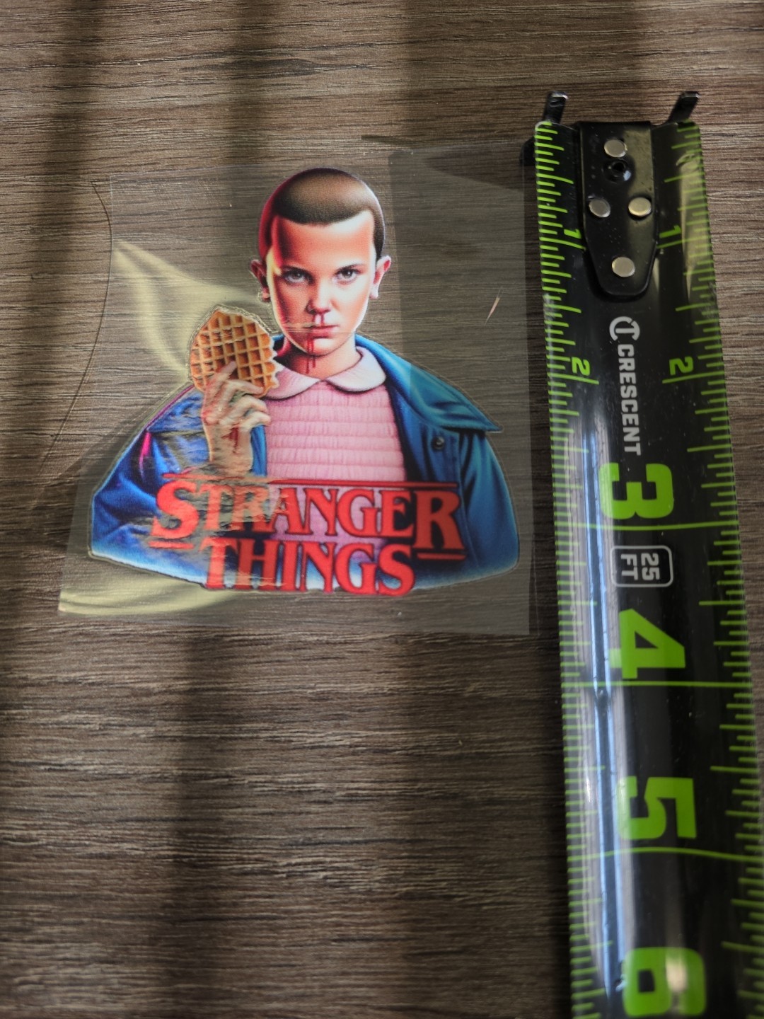 Eleven Waffle Stranger Things UV DTF Dcal Sticker Raised Waterproof USA