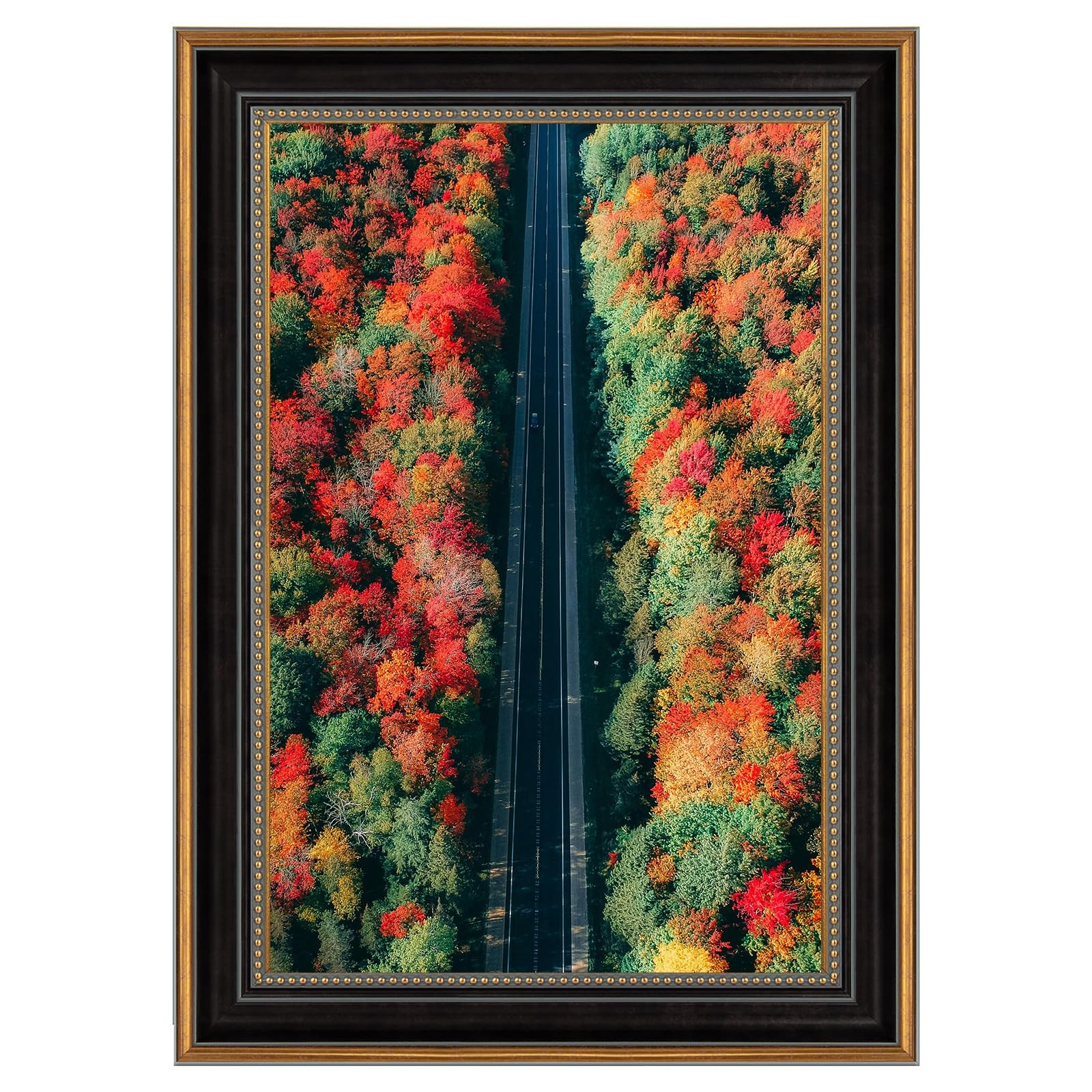 12×18 Picture Frame,Real Glass,Ornate Gold/Black Poster Frame