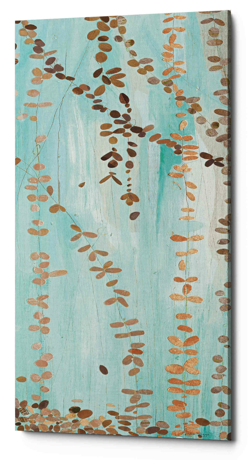 Epic Graffiti &lsquo;Trailing Vines III Blue&rsquo; by Candra Boggs, Giclee Canvas Wall Art