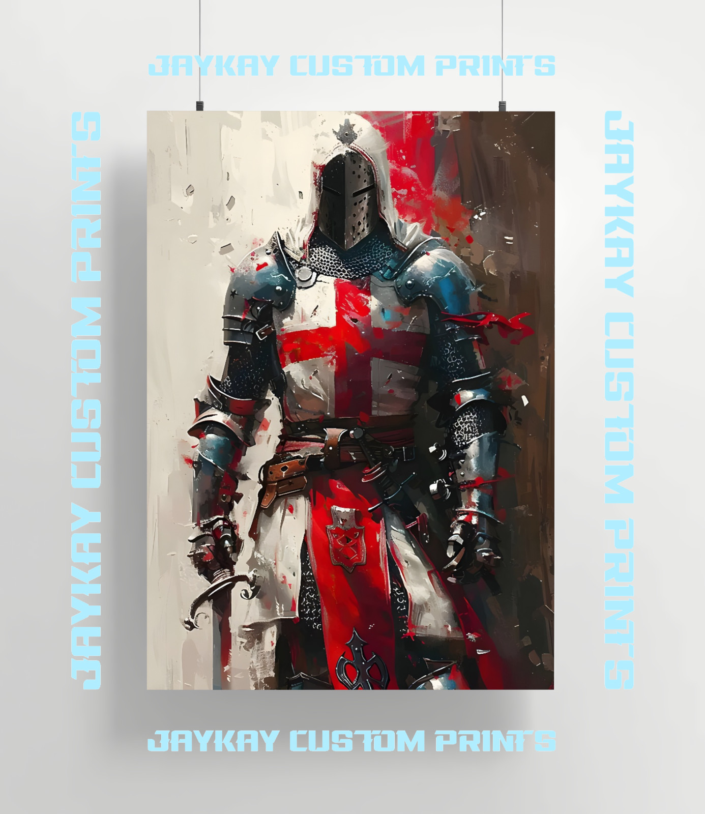 Knight Templar Art Poster Print – No Frame