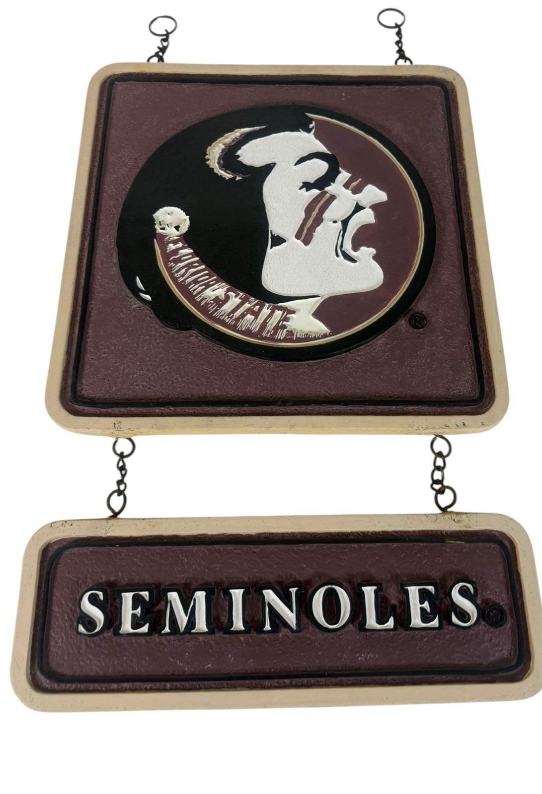 New Creative Enterprises 21x12in Florida State Seminoles Sports Sign Man Cave