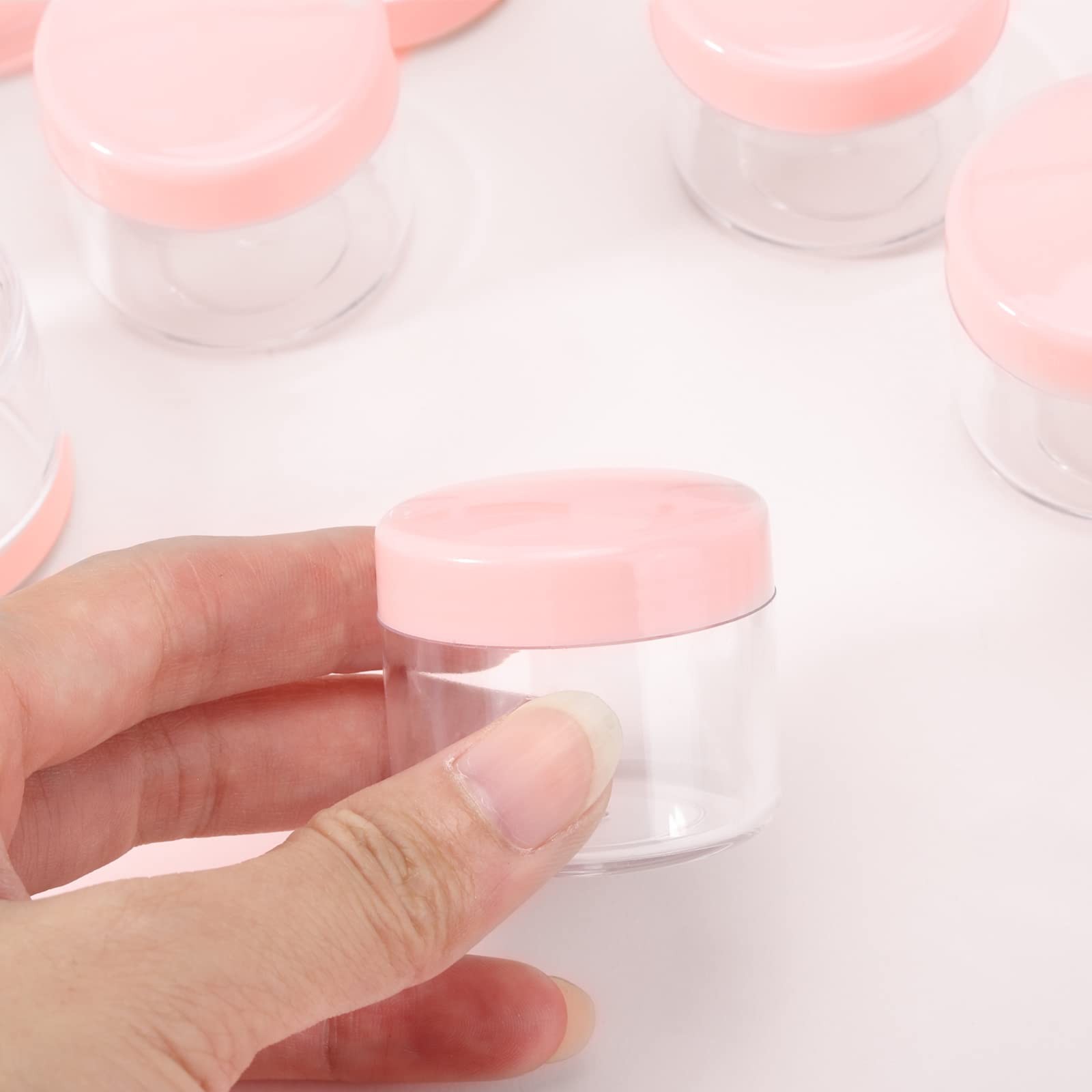 Btyms 100 Count 20G Sample Containers Lidsrefillable Cosmetic Containers Small