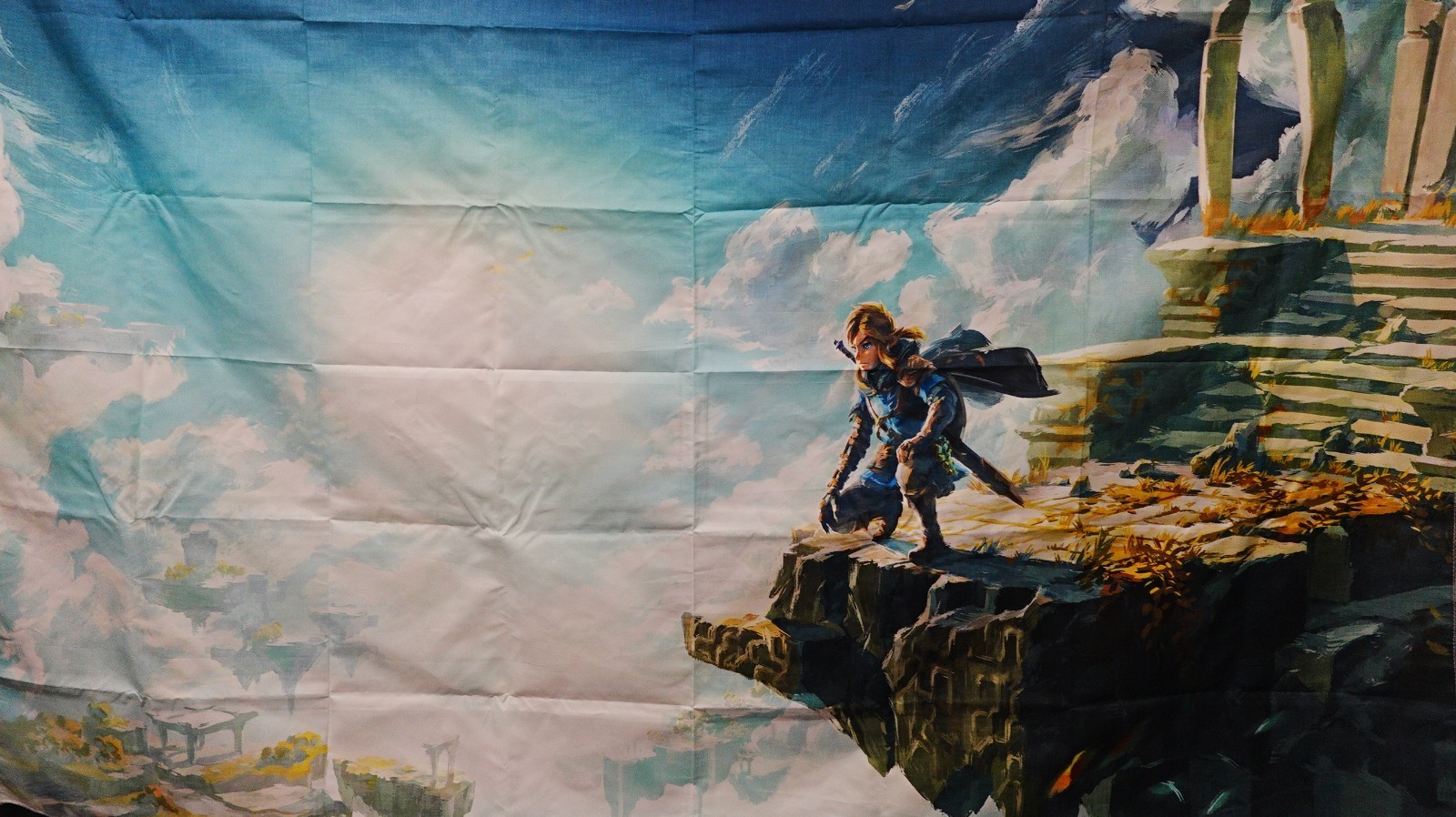 Video Game Zelda Link Poster – Polyester Wall Art Tapestry Gaming Fan 40” X 60”
