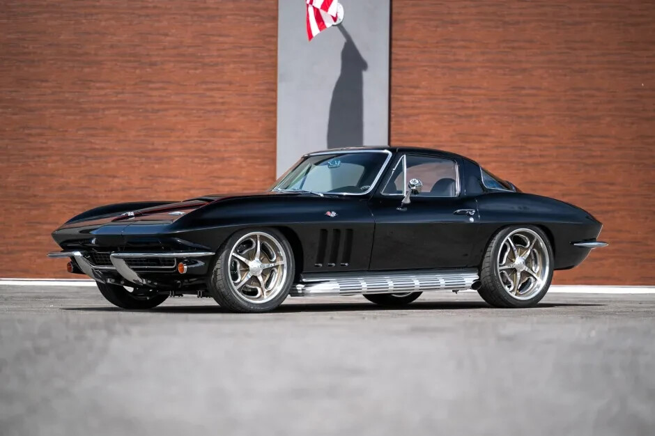 1966 Chevrolet Corvette Coupe 5-Speed BLACK POSTER 24 X 36 INCHES SWEET!
