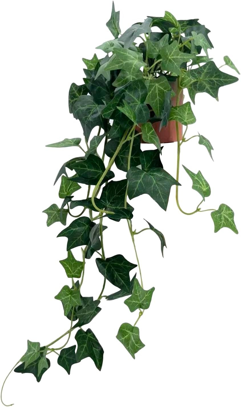 31.5&Prime; Artificial English Ivy Plant in Pot – Fake Silk Ivy Greenery for Home Deco