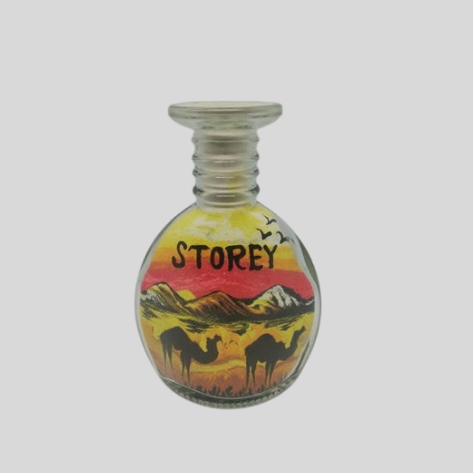 Handmade Sand Art Bottle Jordan – Custom Name & Design – Unique Personalized Gif