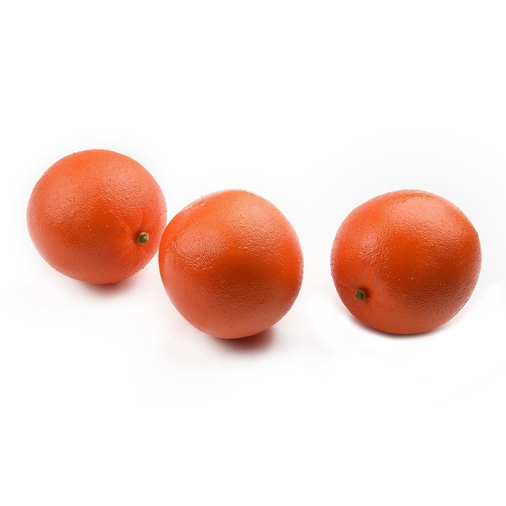 3pcs 8cm Artificial Fake Simulated Oranges Fruit Model Home Party Decoration