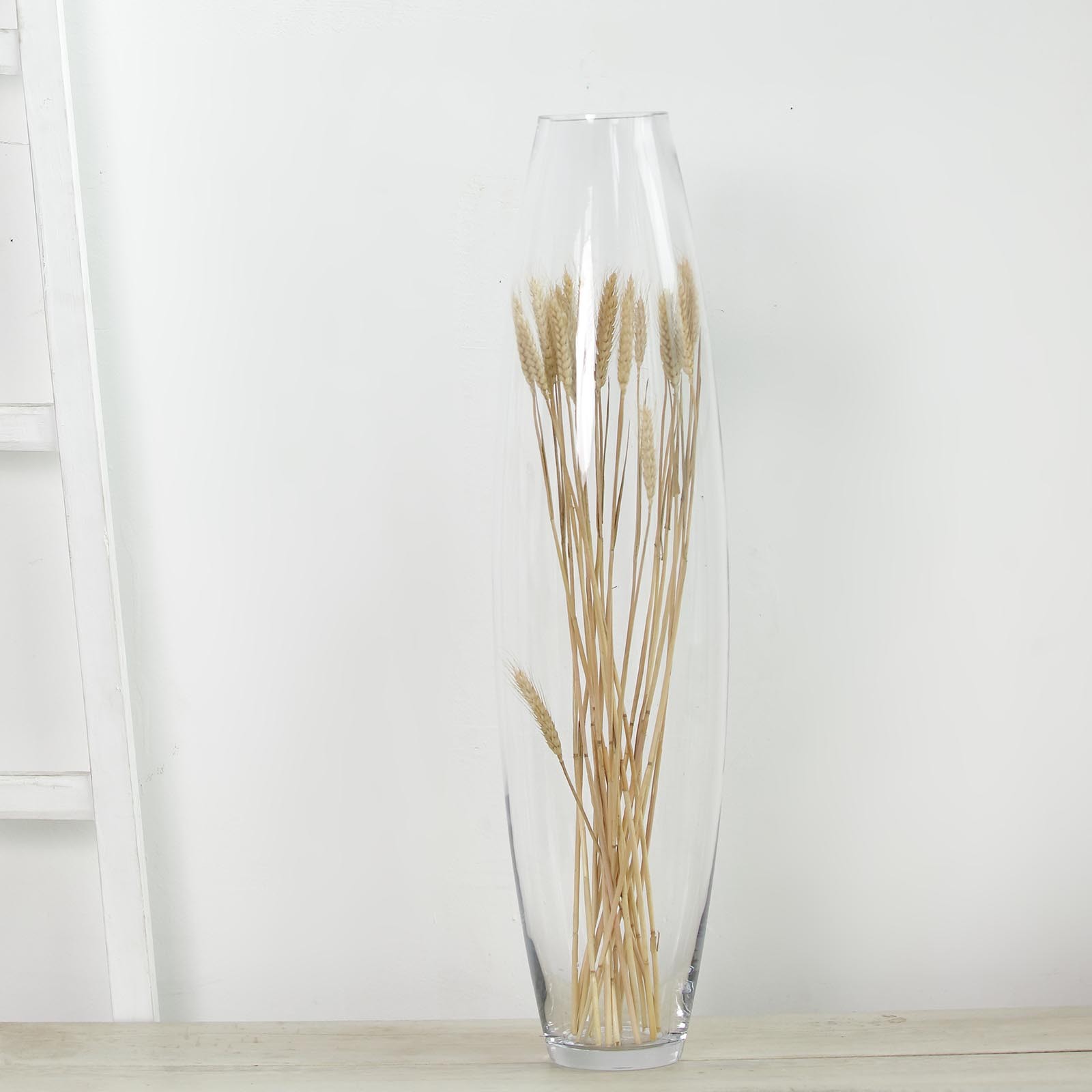 31&Prime; tall Clear Cylindrical Glass Vase Wedding Party Events Home Centerpieces