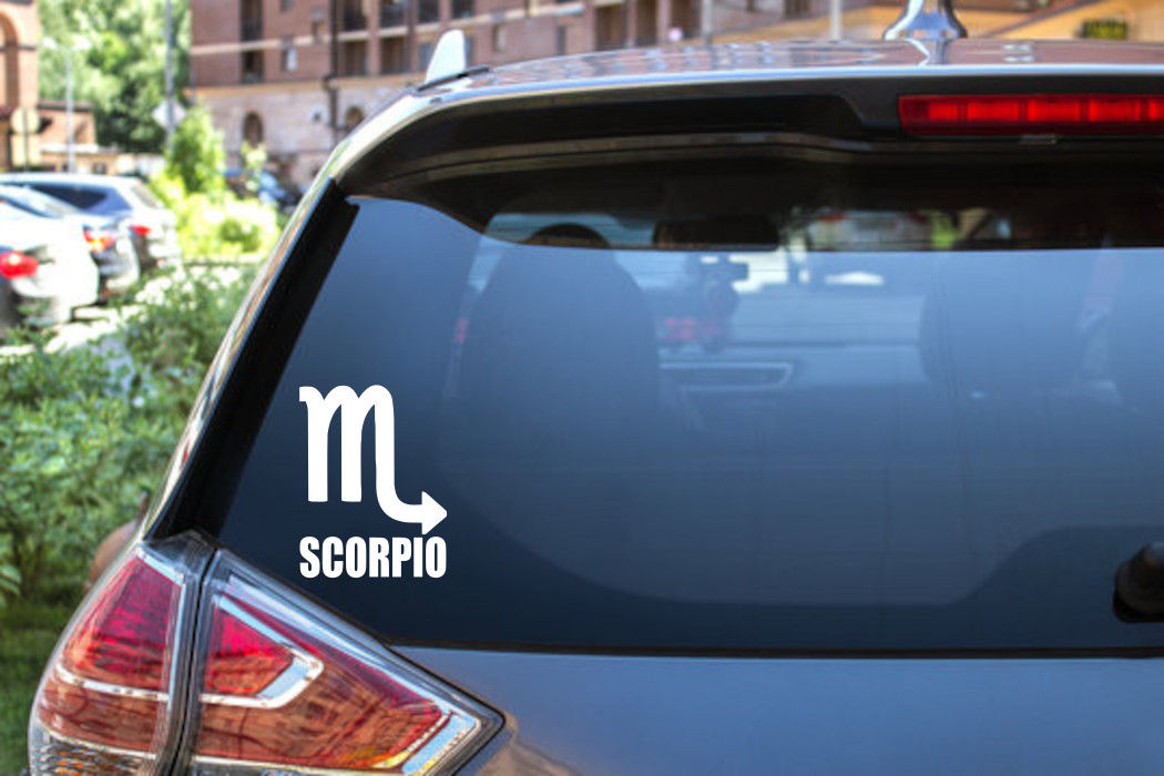 Scorpio Wicca Astrology Decal: Mystical Sticker for Your Space – 6437