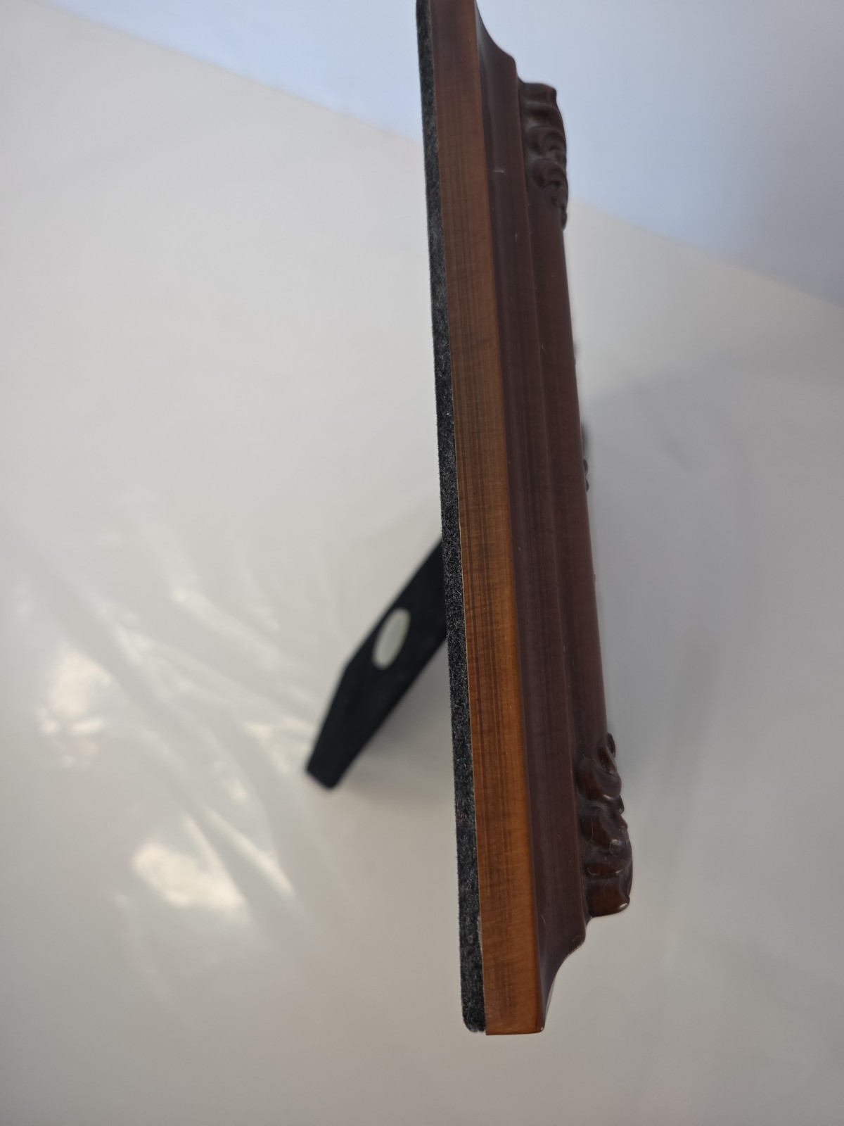 Vintage Burnes of Boston Dark Cherry Wood Picture Frame for 5&Prime; X 7&Prime; Photo NEW