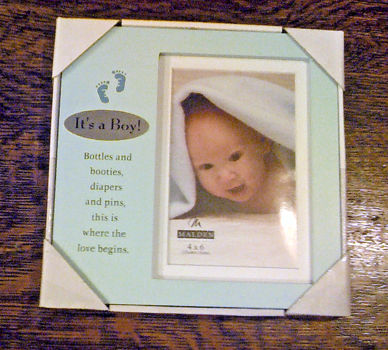 4×6 Picture Frame for Baby – « It&rsquo;s a Boy! », New in Box