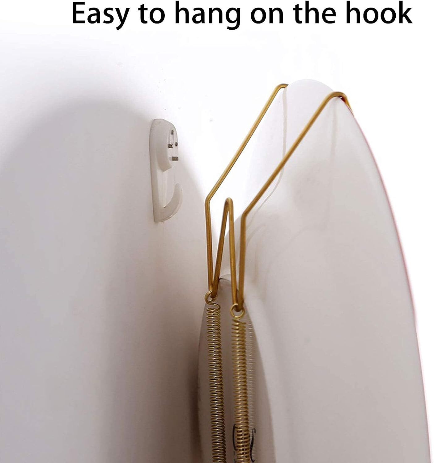 Dish Display Plate Hangers 10PCS Wall Plate Spring Hook Holder Hanging Wire