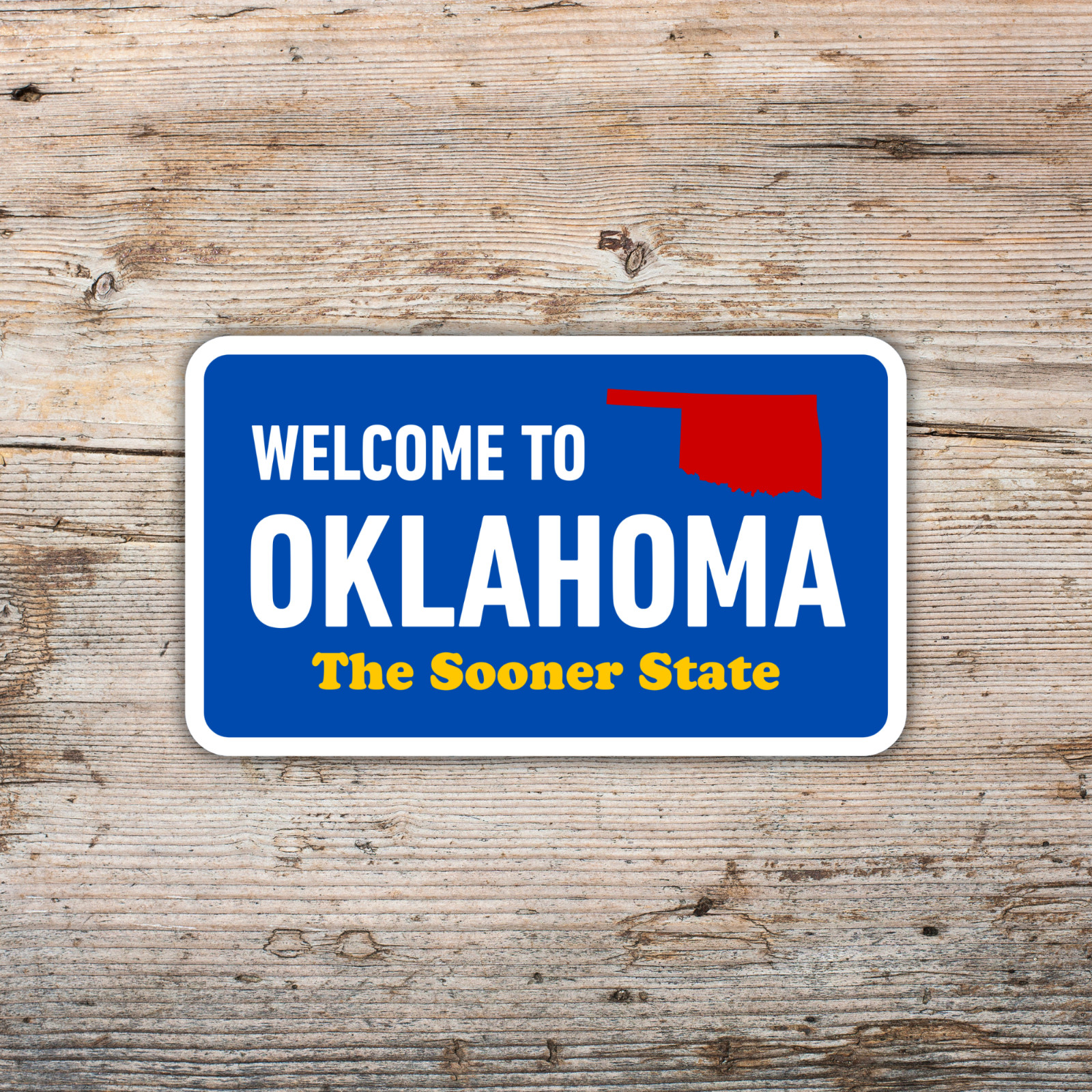 Welcome to Oklahoma Sticker The Sooner State Vinyl Waterproof Decal