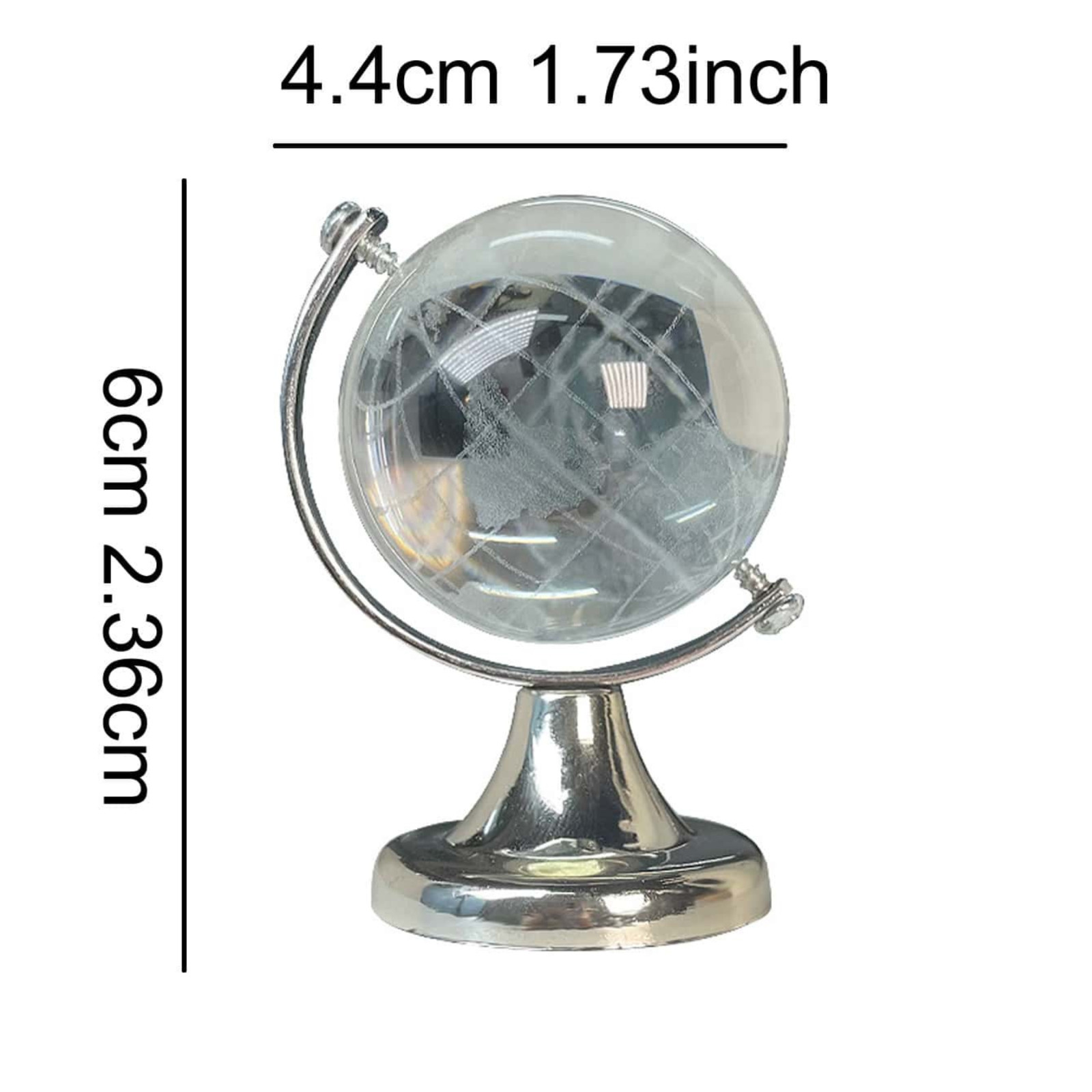 Geographic Earth Globe Decorative World Globe with Tiered Base Desk Globe (1 Pc)