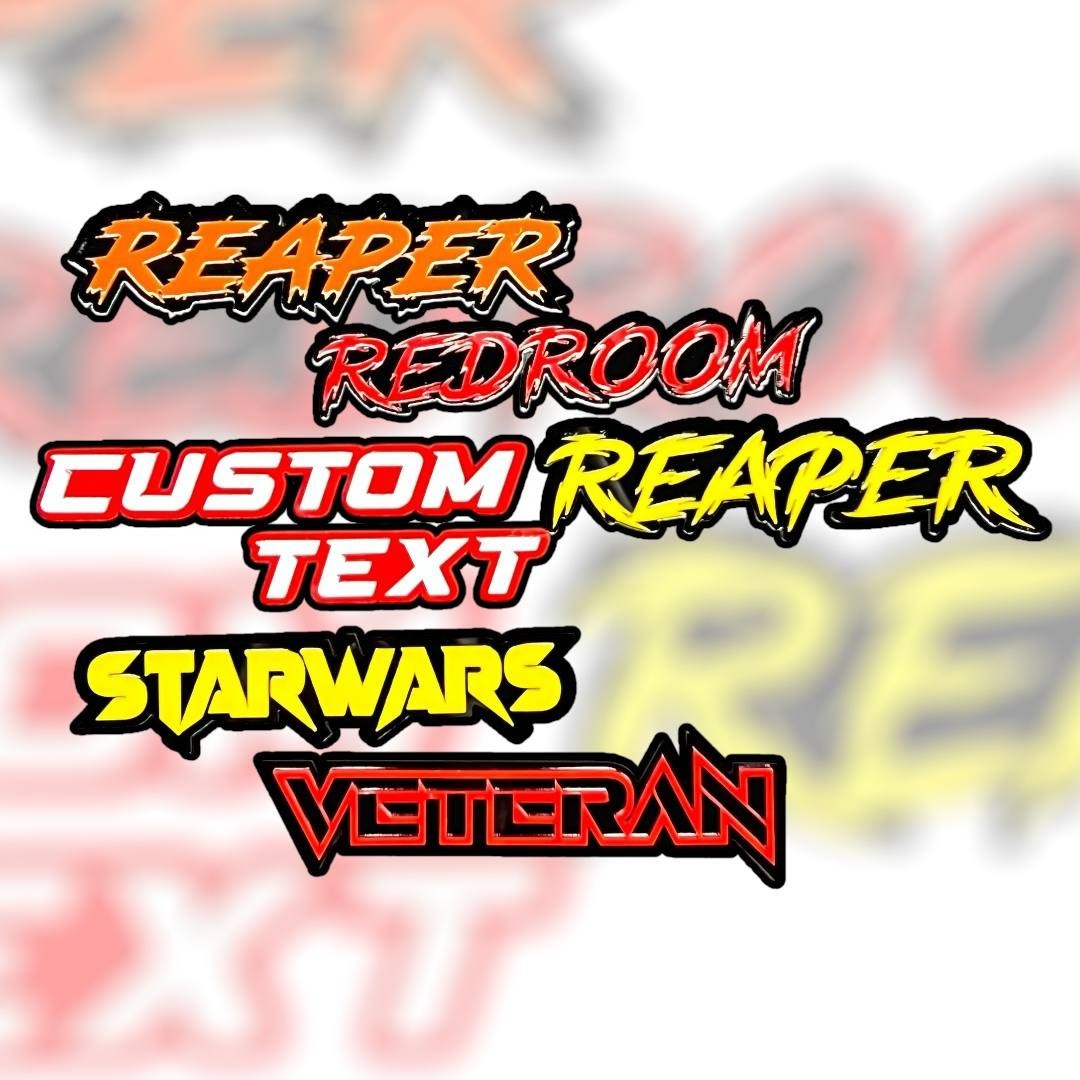 Laser-Cut Acrylic Car Name Emblem – Custom Text Badge, Multi-Color Car text
