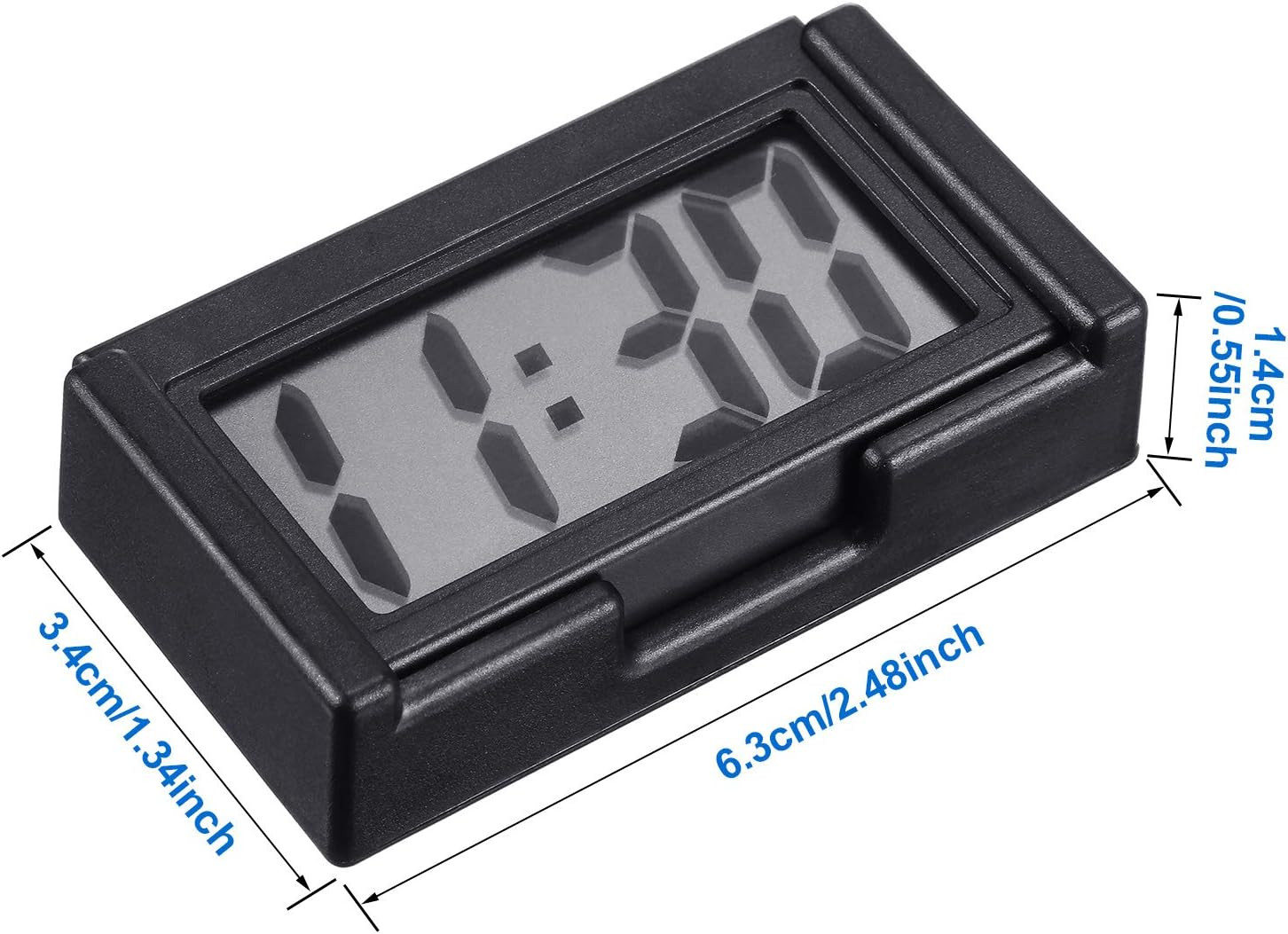 Frienda 3 Pieces Mini Digital Clock Small Digital Clock Stick on Battery Operate
