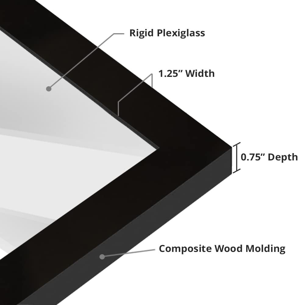 16X20 Black Picture Frame for Puzzles Posters Photos or Artwork