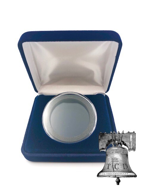 Air-tite Coin Holder Steel Velvet Storage Box + Model I 33-42mm Capsule Case