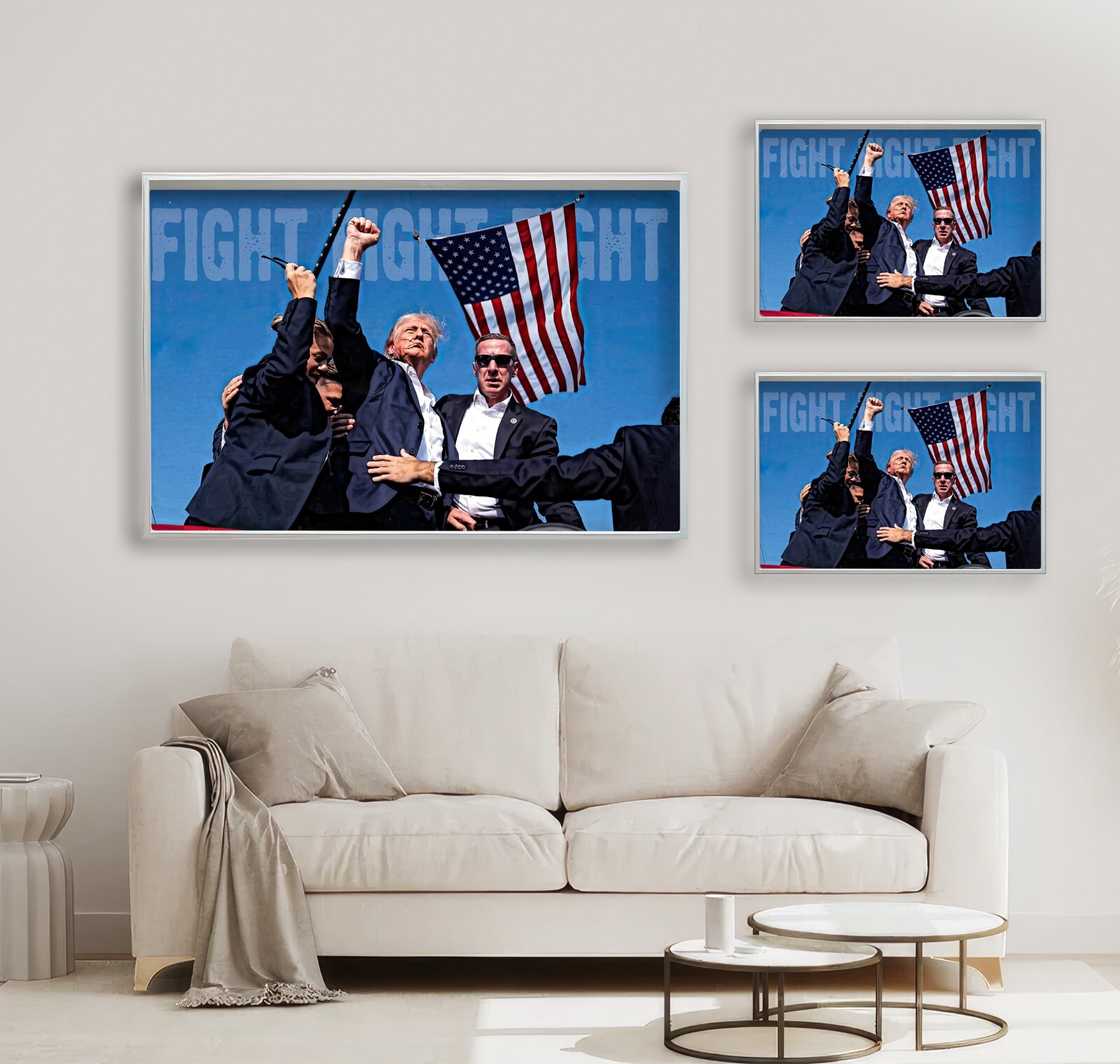Donald Trump Pennsylvania Rally Fight Fight Fight 24×36, 11×17 Poster