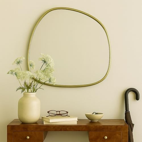 Asymmetrical Irregular Shaped Antiqued Gold Foil 27&Prime;L x 27&Prime;W Antique Gold Foil
