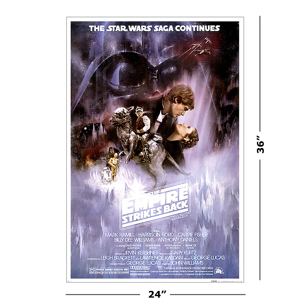 STAR WARS: EPISODE IV, V,& VI – MOVIE POSTER SET (REGULARS 2) (24&Prime; X 36&Prime;)