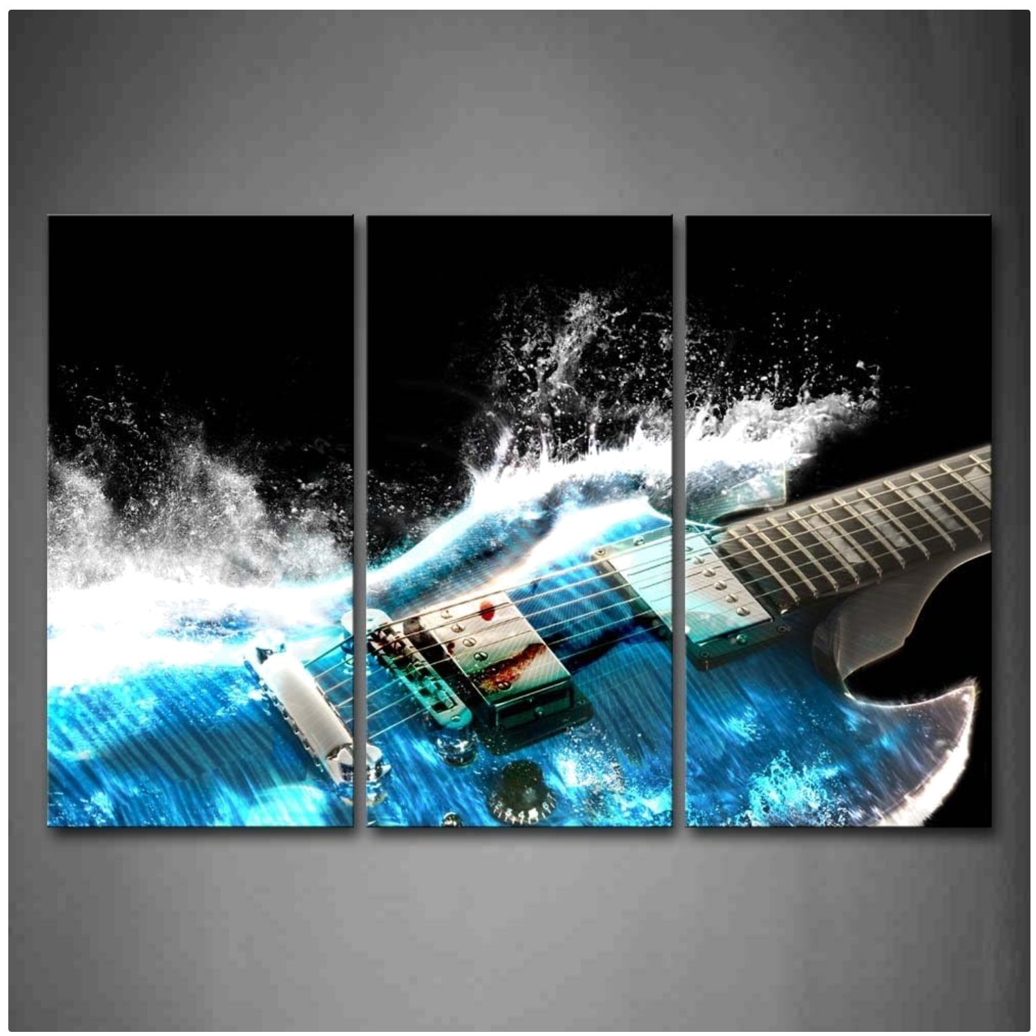 Modern Guitar Wall Painting – Home Art Decor