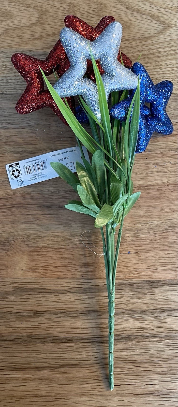 Mainstays Patriotic Bouquet of Stars Red White Blue 4th of July Memorial Day