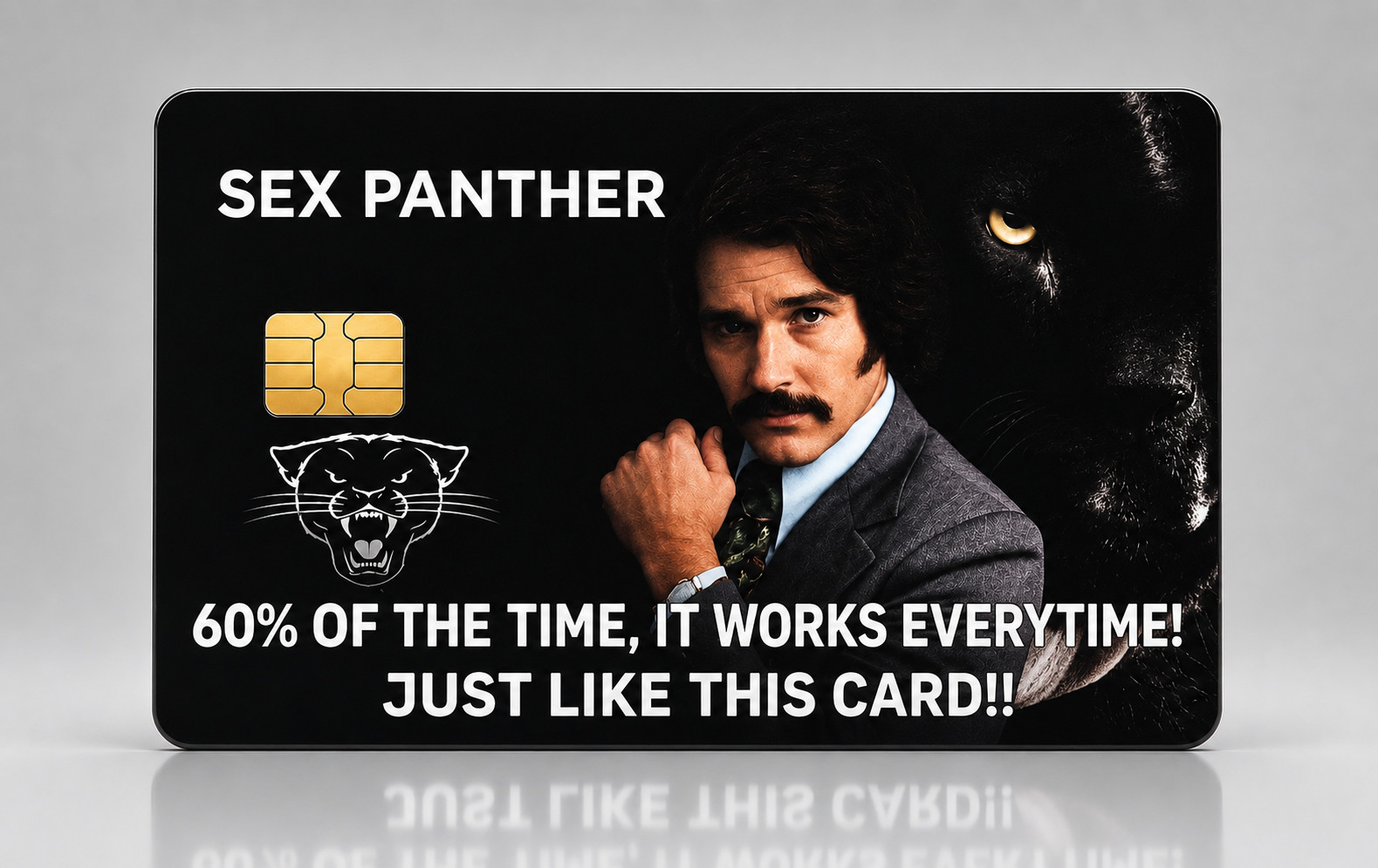 Funny Sex Panther Quote Debit Card Credit Card Skin Vinyl Sticker