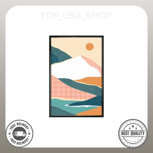 Mainstays – 22×34 Picture Frame – Black Rounded Profile Wall Photo Frame