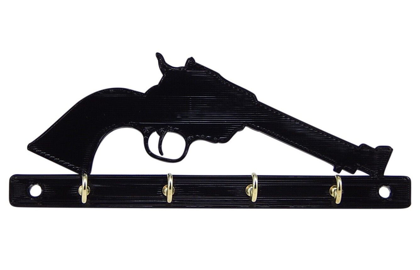 Ruger Wrangler .22 Gun Handgun Key Rack Holder Hanger Entryway Wall Organization