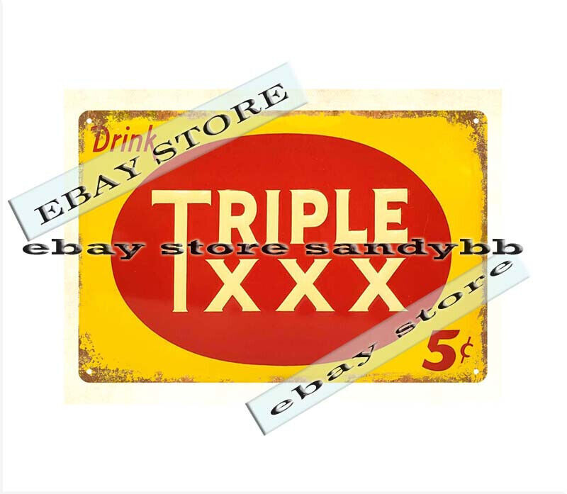 living room wall art wall art Drink Triple XXX Root Beer metal tin sign