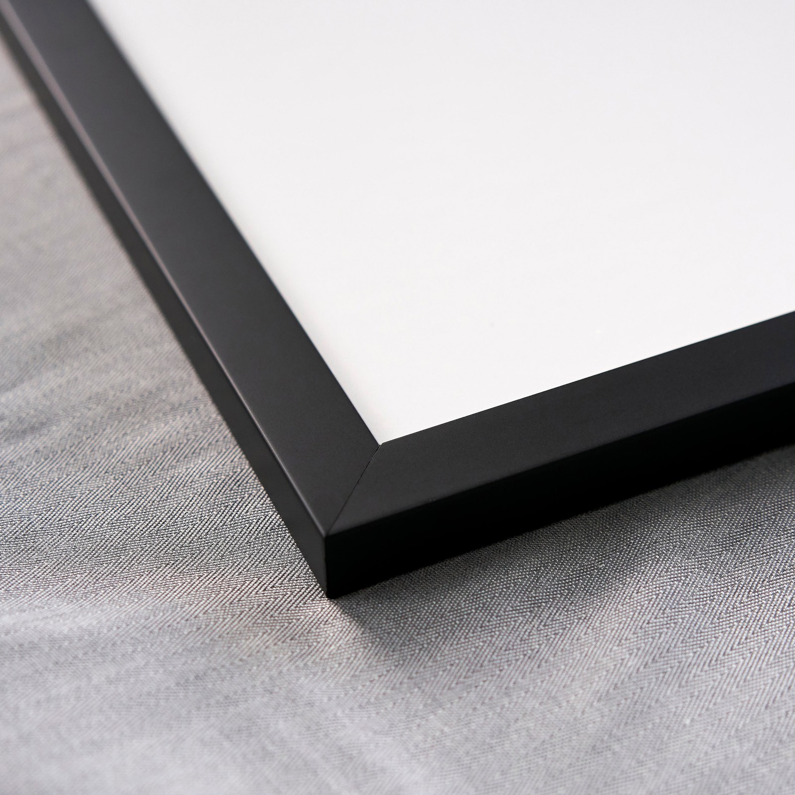 Photo Size Minimalist Black Picture Frame – UV Acrylic, Backing, Hardware