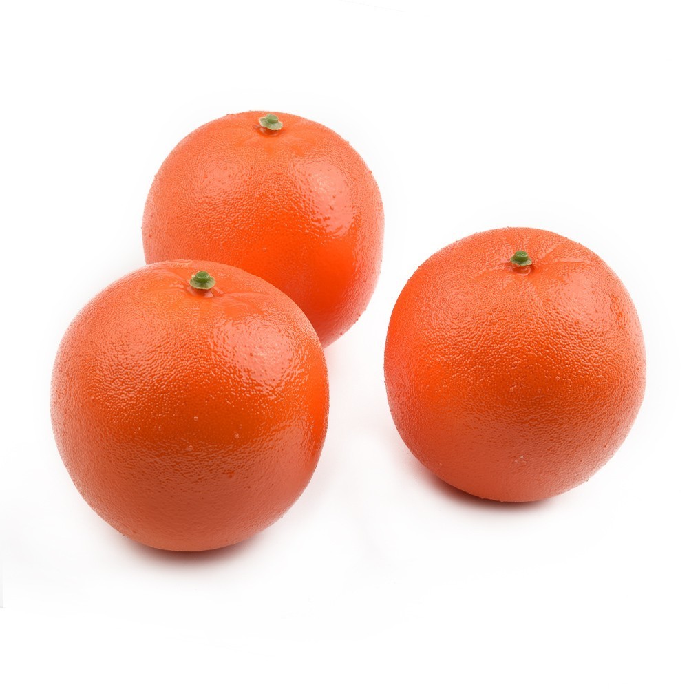 3pcs 8cm Artificial Fake Simulated Oranges Fruit Model Home Party Decoration