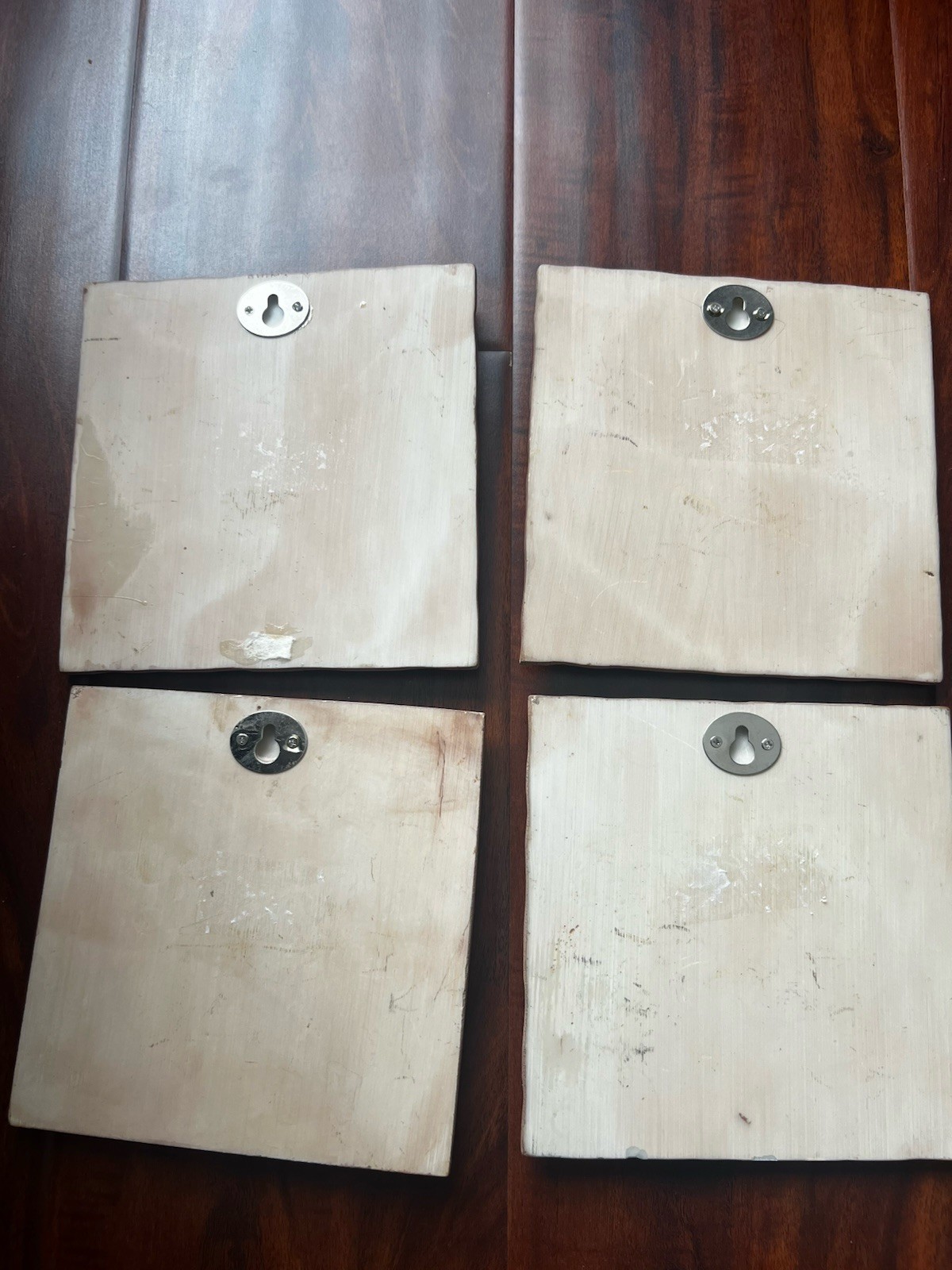 4 Asian Inspired Resin Wall Plaques Prosperity Good Fortune Happiness Longevity