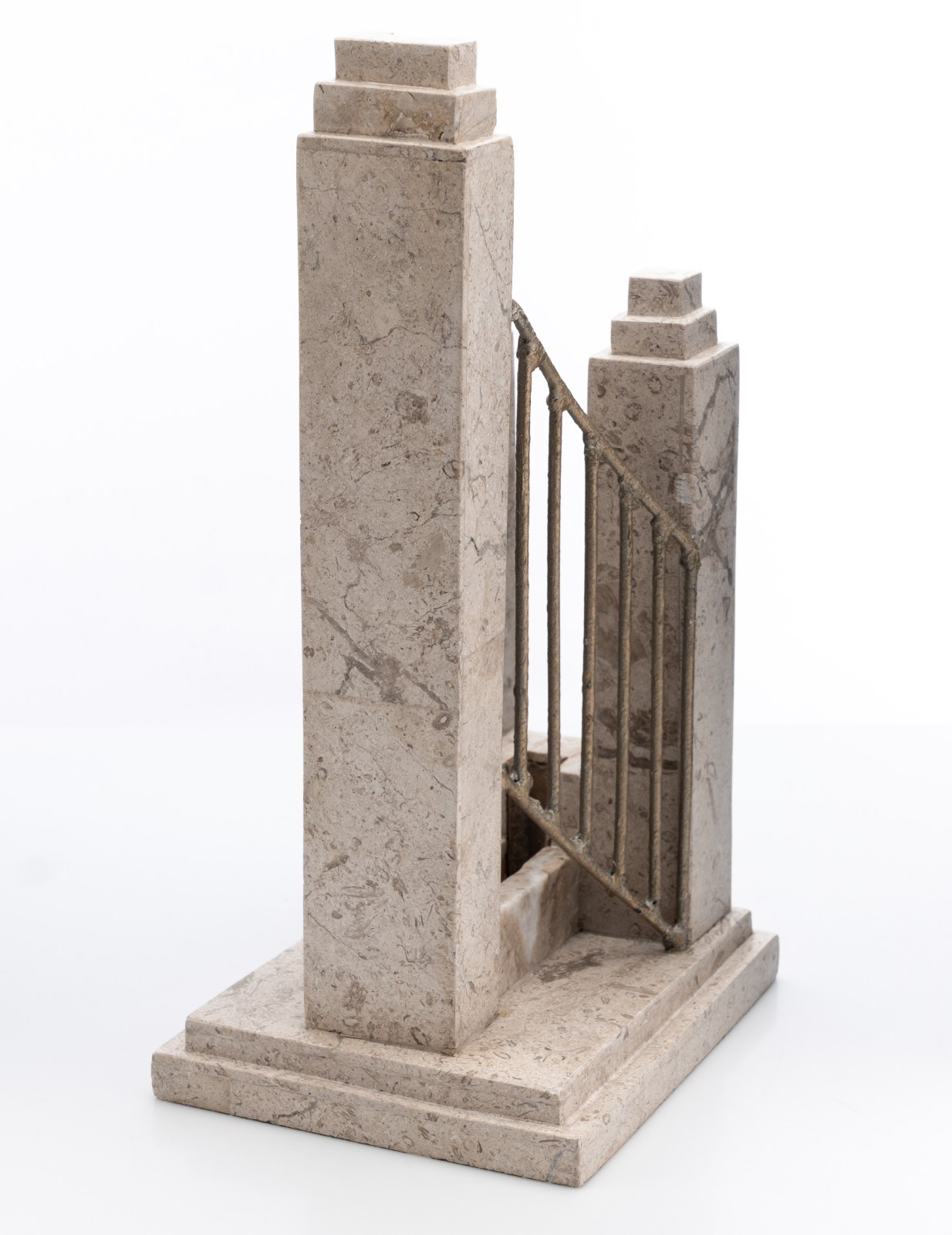 O.C. Tanner Display for Unknown Award Plaque of a Bridge / Staircase 11&Prime; 3.5lbs